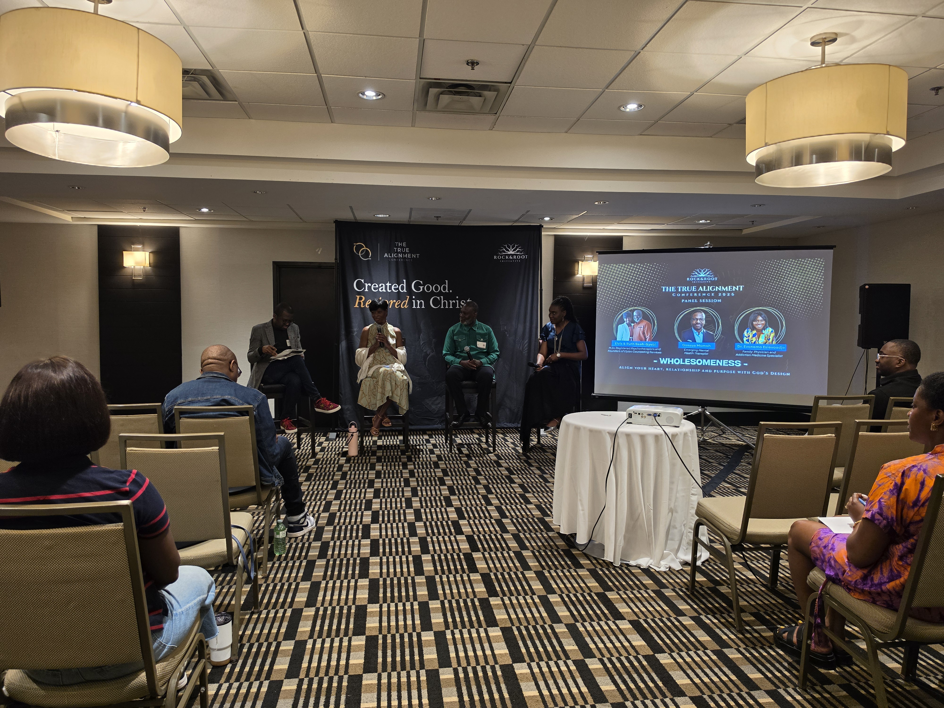 Panelists sharing perspectives